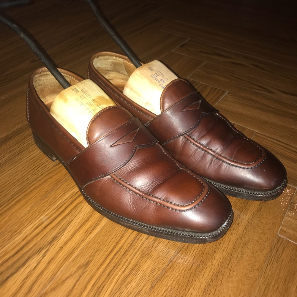Ralph Lauren Made in Italy Brown Leather Loafers